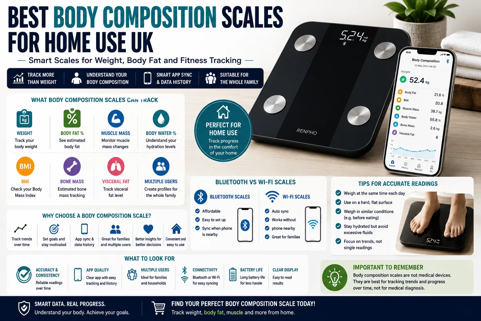 Best Body Composition Scales for Home Use UK: Smart Scales for Fitness Tracking