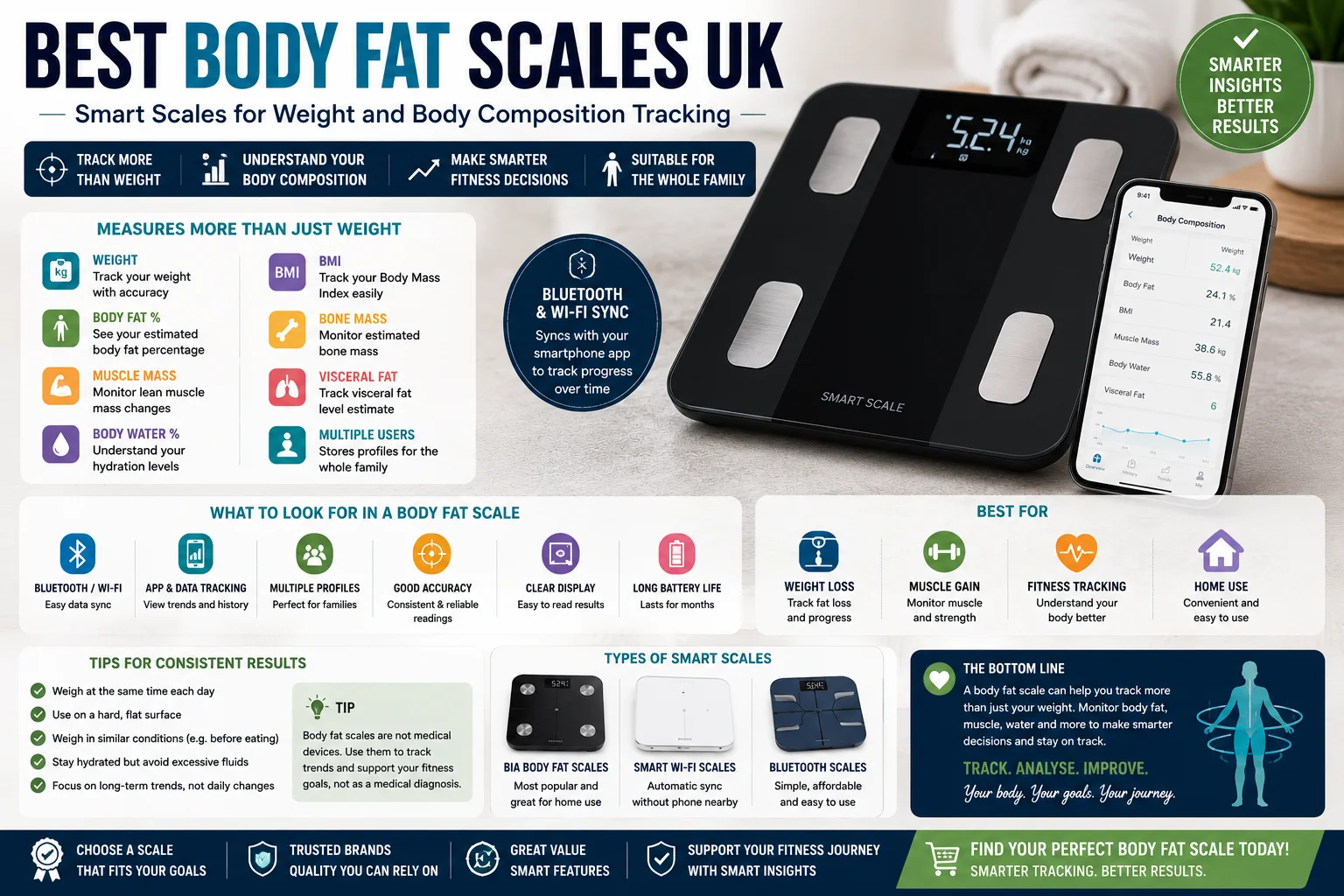 Best Body Fat Scales UK: Smart Scales for Weight and Body Composition Tracking