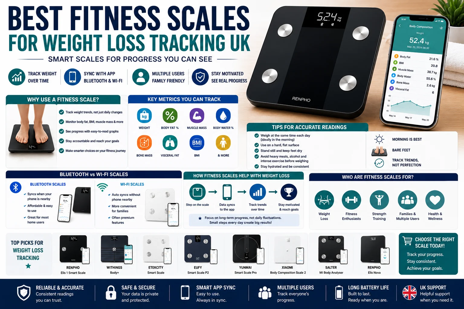 Best Fitness Scales for Weight Loss Tracking UK: Smart Scales for Progress