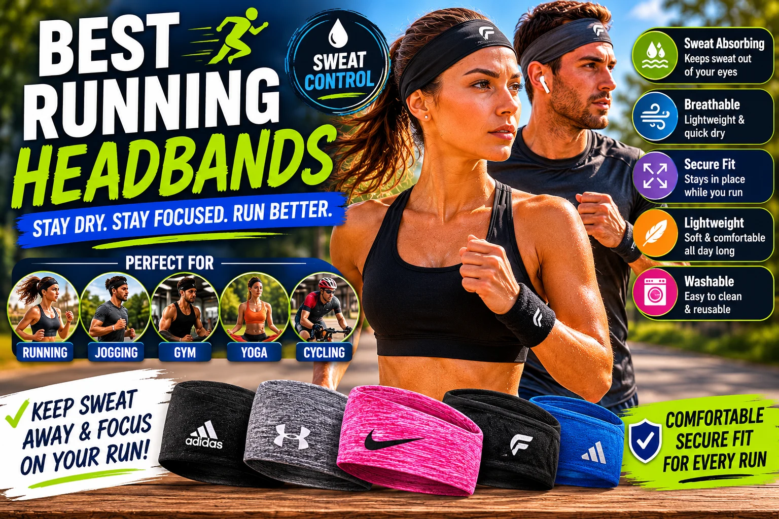 Best Running Headbands UK: Comfortable Headbands for Jogging, Training and Outdoor Runs