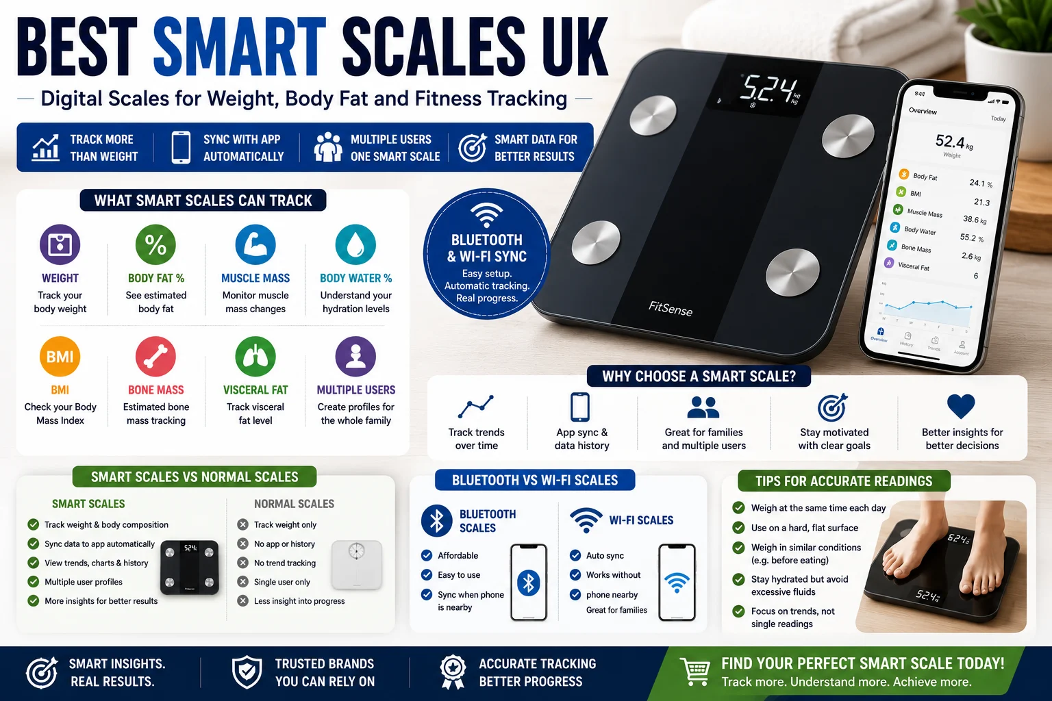 Best Smart Scales UK: Digital Scales for Weight, Body Fat and Fitness Tracking