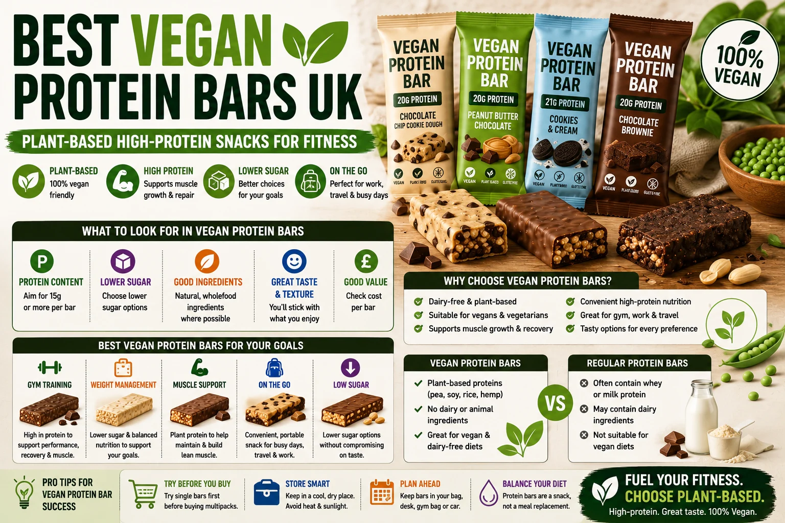 Best Vegan Protein Bars UK: Plant-Based High-Protein Snacks for Fitness