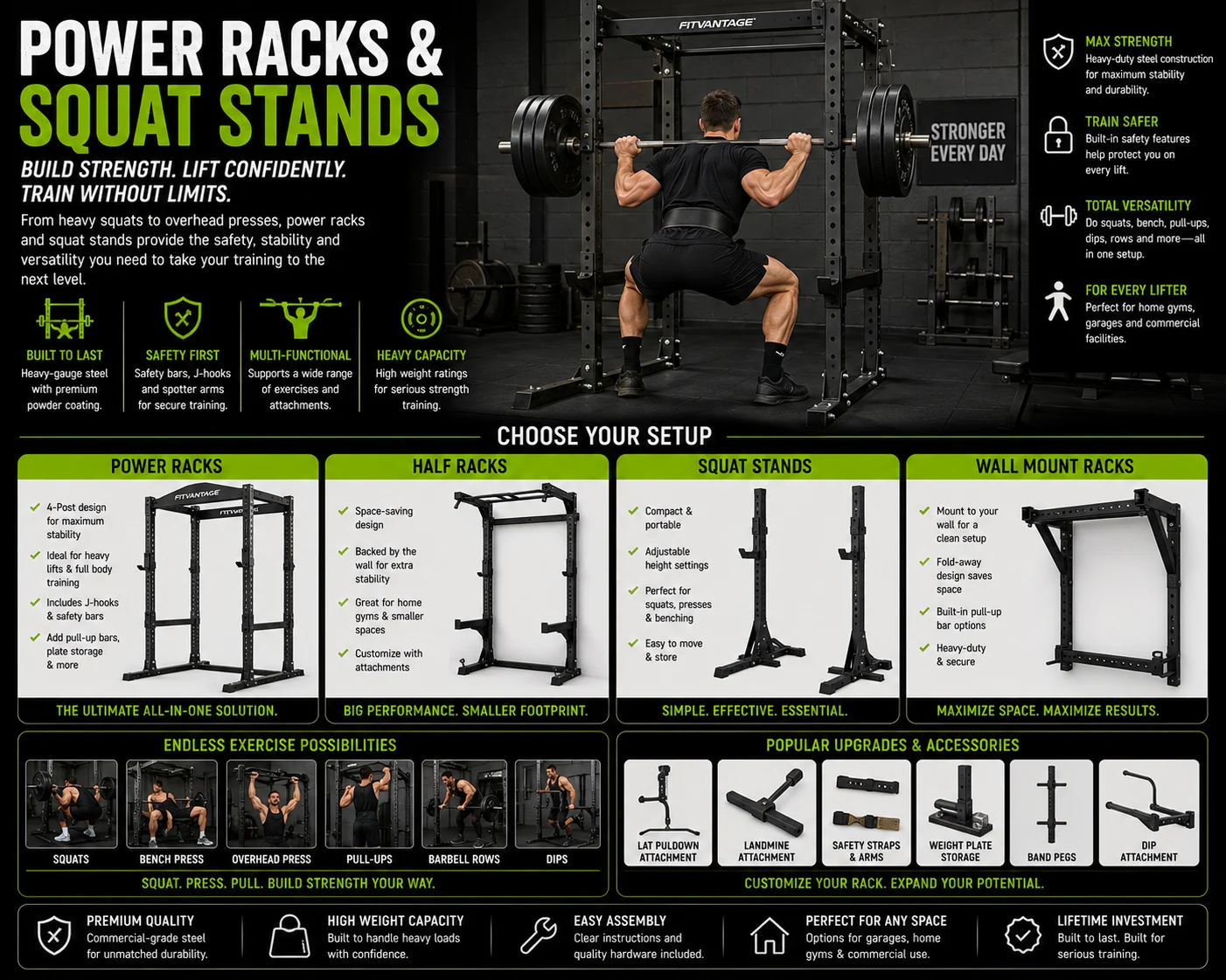 Power Racks & Squat Stands