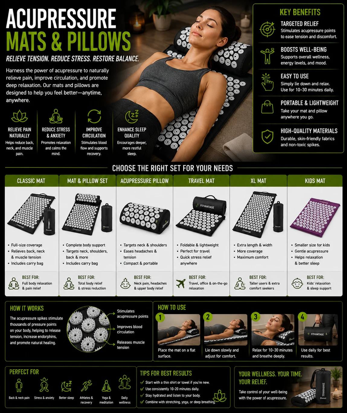 Acupressure Mats & Pillows