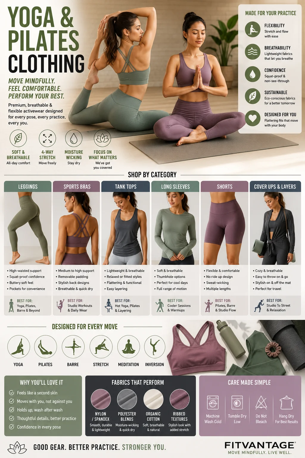 Yoga & Pilates Clothing